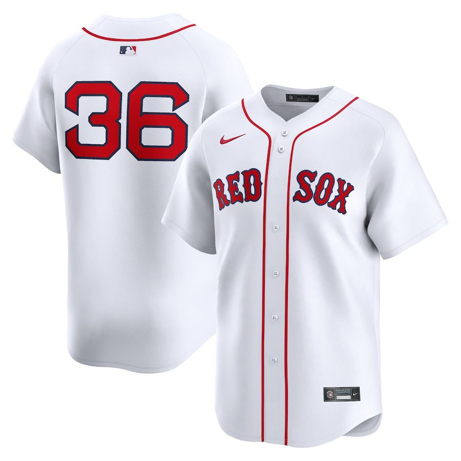 Men Boston Red Sox #36 Triston Casas Nike White Home Limited Player MLB Jersey